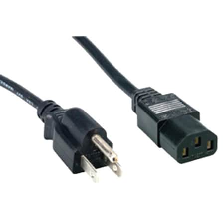 3ft Standard PC Power Cord-Black